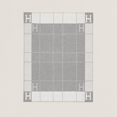 Mosaique au 24 platinum tray, small model | Hermès USA
